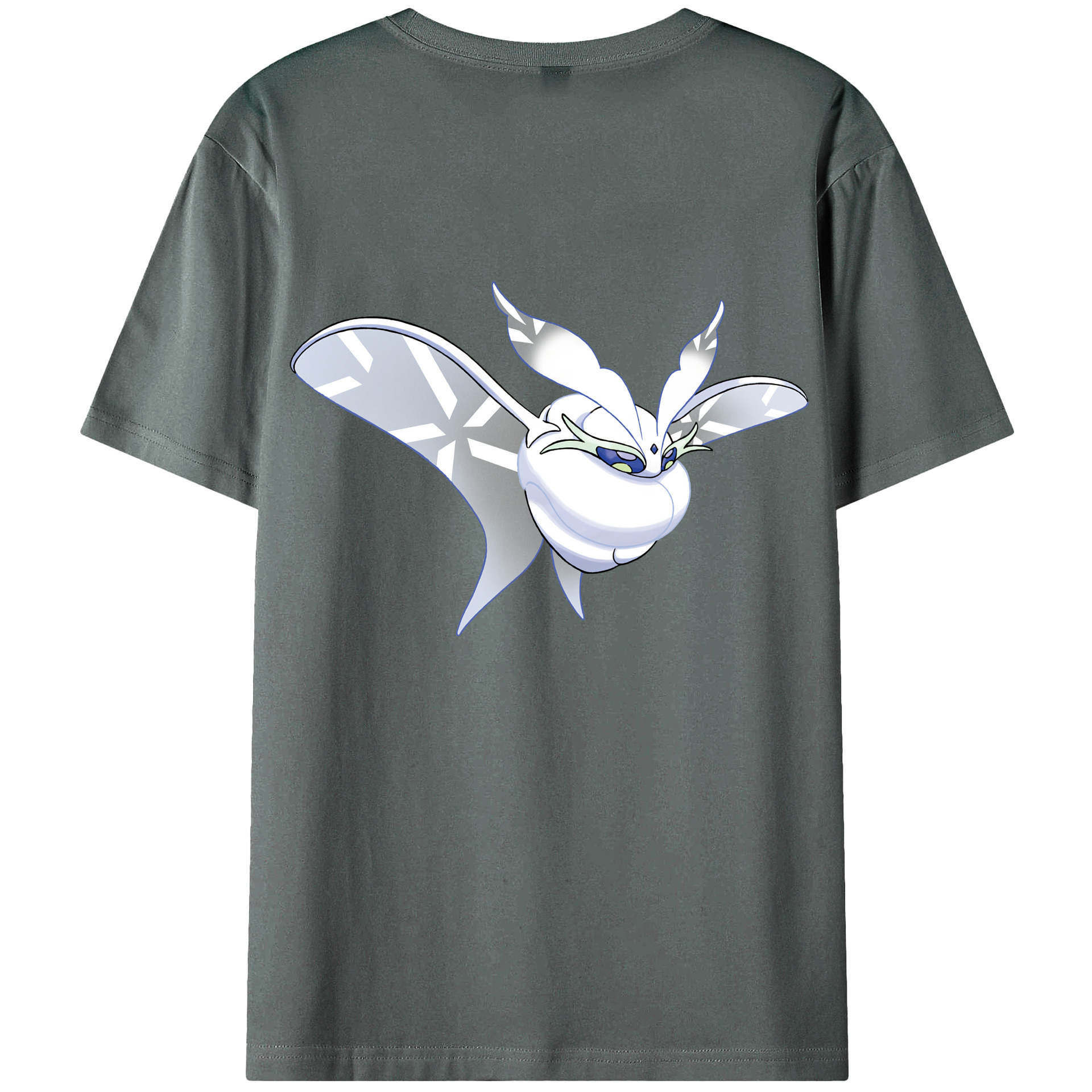 （画像用） ポケットモンスター Pokémon 綿100％ メンズ半袖Tシャツ（バックプリント） 通気性